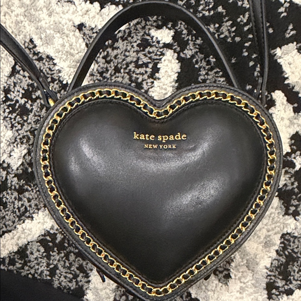 Kate Spade Black Heart Crossbody Bag
